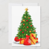 Invitation de vacances de Noël vintage (Dos)