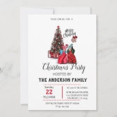 Invitation de vacances de Noël vintage (Devant)