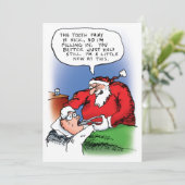 Invitation de vacances de Père Noël de fée de dent (Debout devant)