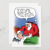 Invitation de vacances de Père Noël de fée de dent (Devant / Derrière)