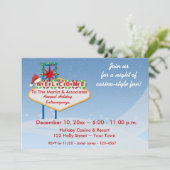 Invitation de vacances de signe de Las Vegas (Debout devant)