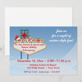 Invitation de vacances de signe de Las Vegas (Devant / Derrière)