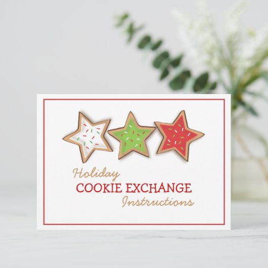 Invitation de vacances d'échange de biscuit de (Debout devant)