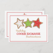 Invitation de vacances d'échange de biscuit de (Devant / Derrière)
