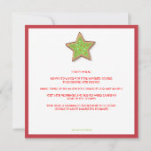 Invitation de vacances d'échange de biscuit de (Dos)