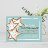 Invitation de vacances d'échange de biscuit de (Debout devant)