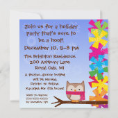 Invitation de vacances des Chouettes d'hiver (Dos)