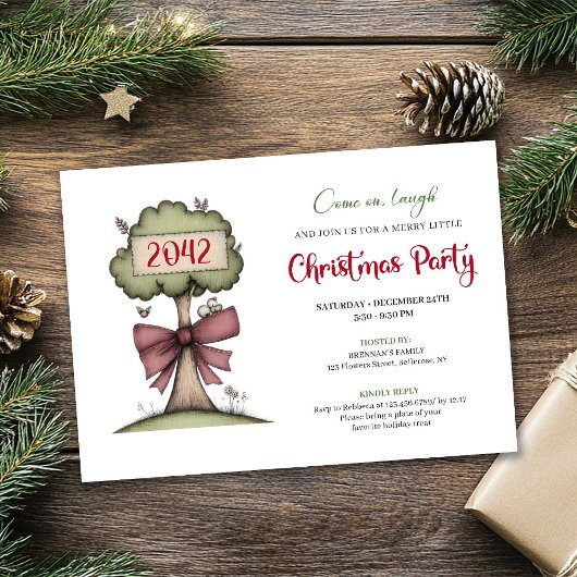 Invitation de vacances festive et originale avec u