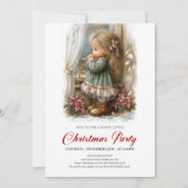 Invitation de vacances festive pour une fille mign (Devant)