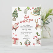 Invitation de vacances, Fête de vacances, Noël (Debout devant)