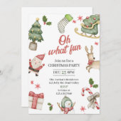 Invitation de vacances, Fête de vacances, Noël (Devant / Derrière)