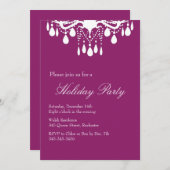 Invitation de vacances Grand Ballroom (rouge) (Devant / Derrière)