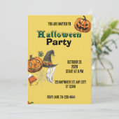 Invitation de vacances Halloween Invitation Hallow (Debout devant)