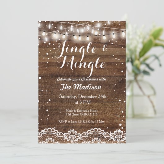 Invitation de vacances Jingle et Mingle (Debout devant)
