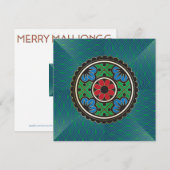 Invitation de vacances Mah Jongg / Carte plate (Devant / Derrière)