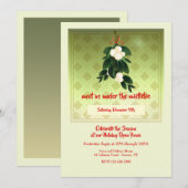 Invitation de vacances Mistletoe (Devant / Derrière)