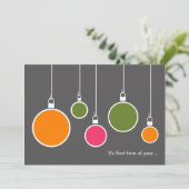 Invitation de vacances moderne - gris foncé (Debout devant)