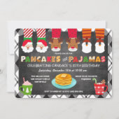 Invitation de vacances Pancakes et Pyjamas (Devant)