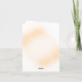 Invitation de vacances pliée (Dos)