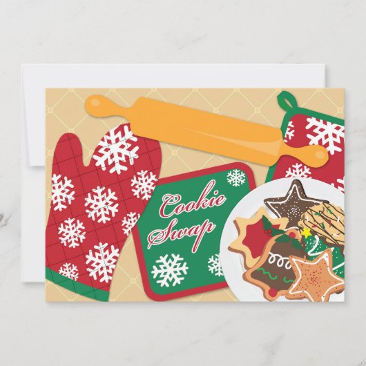 Invitation de vacances pour échange de cookies (Devant)