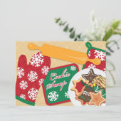 Invitation de vacances pour échange de cookies (Debout devant)