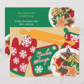 Invitation de vacances pour échange de cookies (Devant / Derrière)