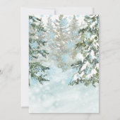 Invitation de vacances rustique de ferme de Noël (Dos)