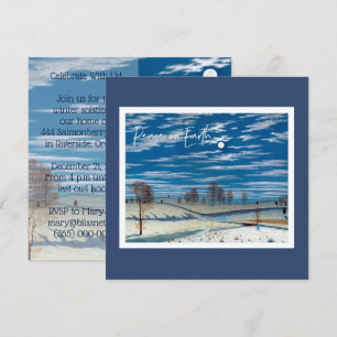 Invitation de vacances Solstice d'hiver - Nuit Lun