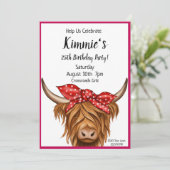 Invitation de vache, Anniversaire de la vache de H (Debout devant)