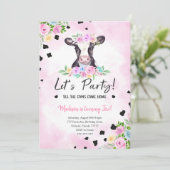 Invitation de vache de 2e anniversaire (Debout devant)