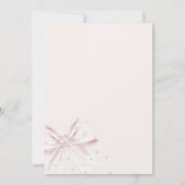 Invitation de vaches et de bulles rose nuptiale (Dos)