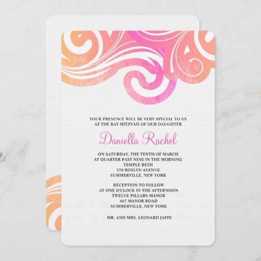 Invitation de vagues (Devant / Derrière)