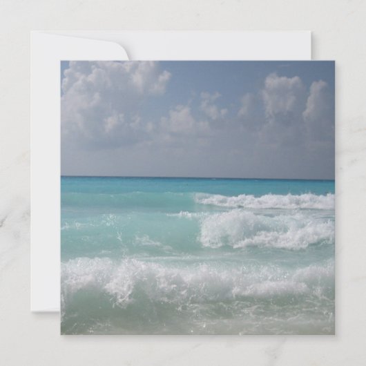 Invitation de vagues de Cancun (Devant)