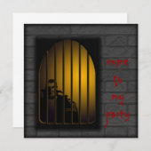 Invitation de vampire du parti d'horreur (Devant / Derrière)