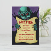 invitation de vampire halloween (Debout devant)