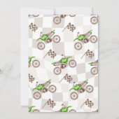 Invitation de vélo de terre vert rapide deux (Dos)
