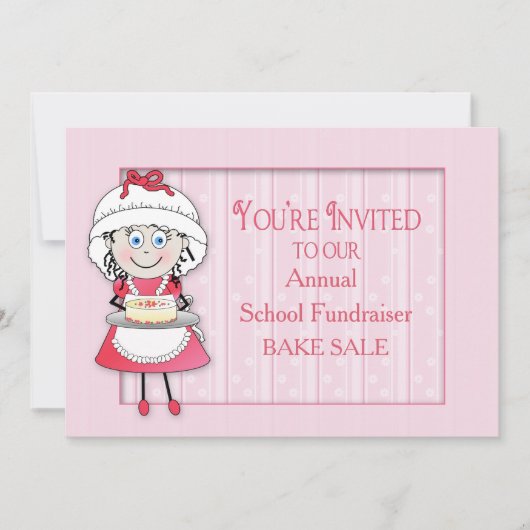 INVITATION DE VENTE DE BAKE - PERSONNALISER - DORI (Devant)