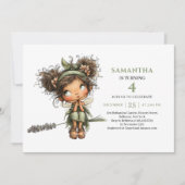 Invitation de verdure pour les 5 ans de la jolie f (Devant)