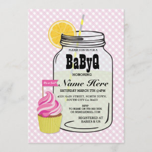 Invitation de vérification de l'Baby shower de vér