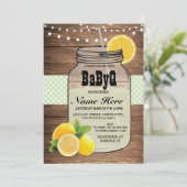 Invitation de vérification de l'Baby shower selon  (Debout devant)