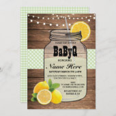 Invitation de vérification de l'Baby shower selon  (Devant / Derrière)