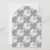 Invitation de Victorian Grey Mariage damassé (Dos)