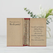 Invitation de vieux livre (Debout devant)