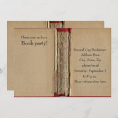 Invitation de vieux livre (Devant / Derrière)
