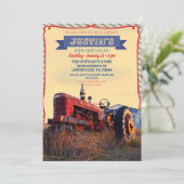 Invitation de vieux tracteur (Debout devant)