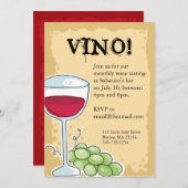 Invitation de vin (Devant / Derrière)