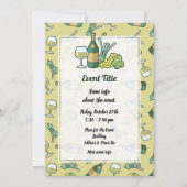 Invitation de vin blanc (Dos)