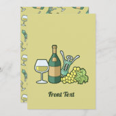 Invitation de vin blanc (Devant / Derrière)