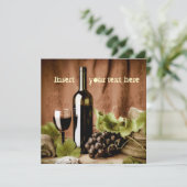 Invitation de vin rouge (Debout devant)