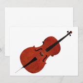 Invitation de violoncelle (Devant / Derrière)